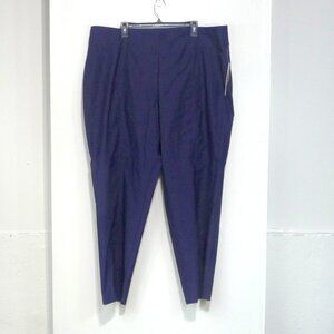 NAVY BLUE SIZE 24W PULL ON PANTS CURVY FIT